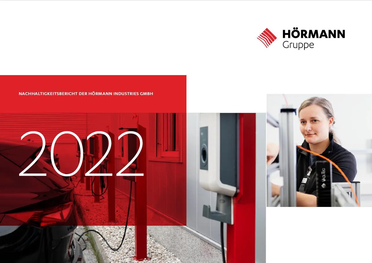 HÖRMANN Industries publishes Sustainability Report 2022